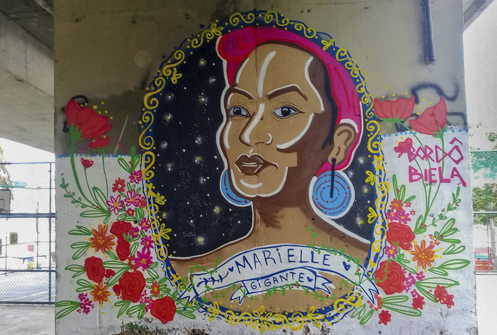 Evento Amanhecer das Minas, graffiti de Bordô, Tom Gritto e Biela.